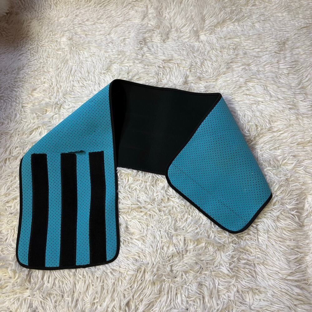 Adjustable waist trainer workout fitness blue turquoise
